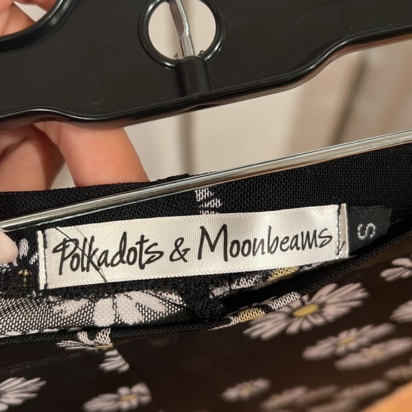 Black daisy transparent flare pants - Picture 3 of 4